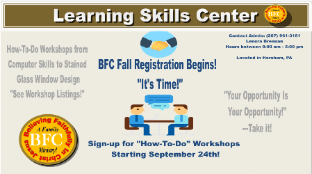 The Learning Skills Center at BFC (Family)